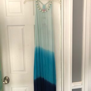 Lilly Pulitzer maxi dress with shell beads